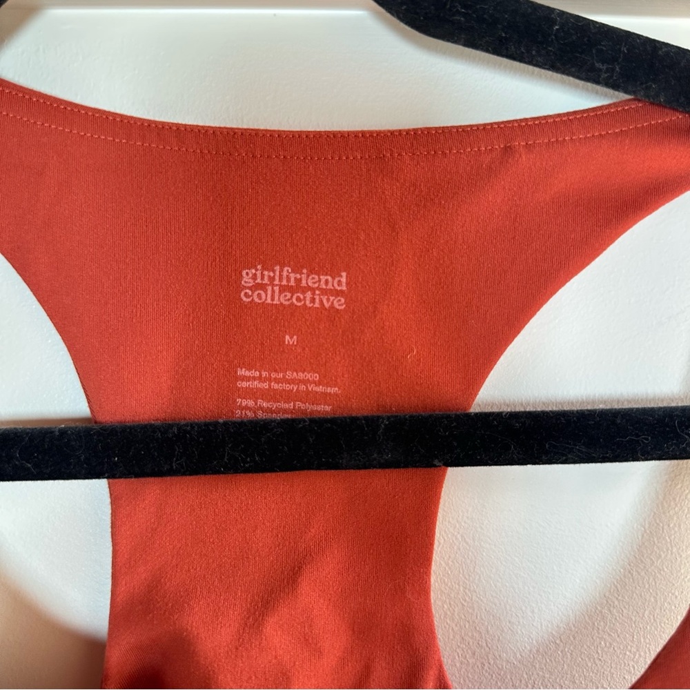 Girlfriend Collective Terracotta Sports Bra - Picture 2 of 3